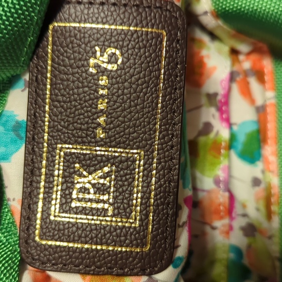 JPK PARIS 75 GREEN TOTE BAG PURSE - Picture 7 of 7